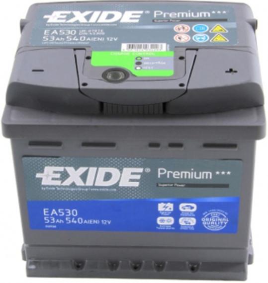 Аккумулятор EXIDE Premium EA530 53Ah