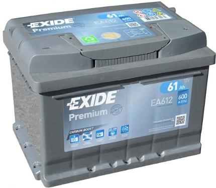 Аккумулятор EXIDE Premium EA612 61Ah