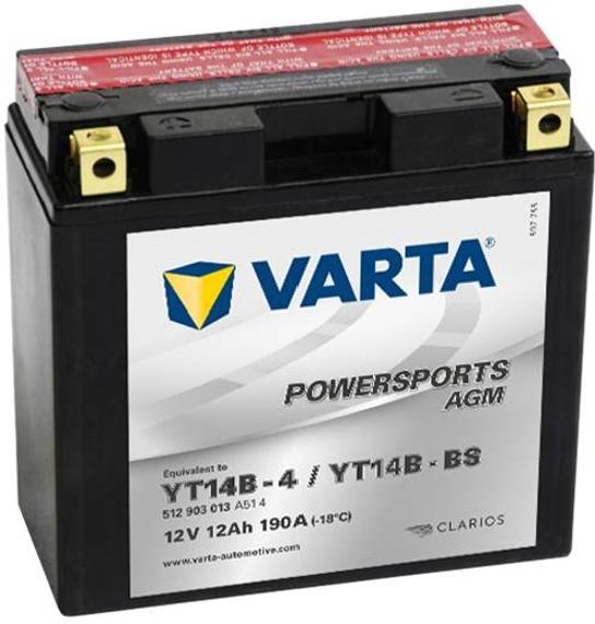Аккумулятор VARTA YT14B-BS 13Ah +/-
