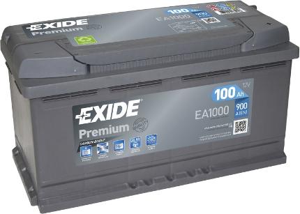 Аккумулятор EXIDE Premium EA1000 100Ah