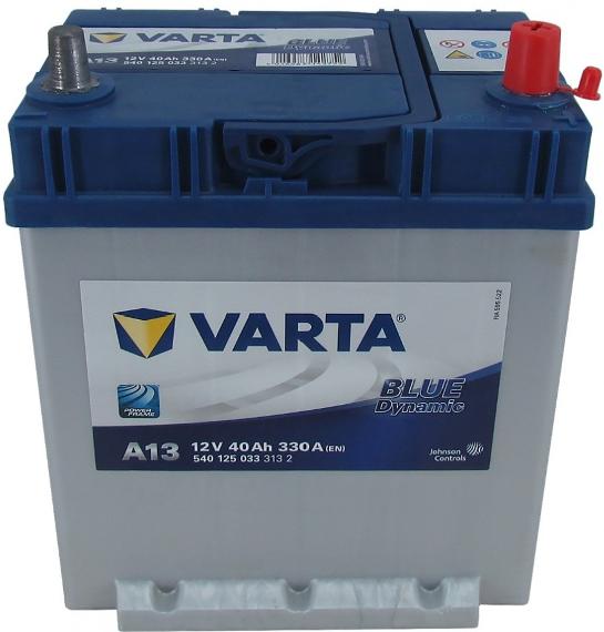 Аккумулятор VARTA көк Dynamic A13 40Ah -/+