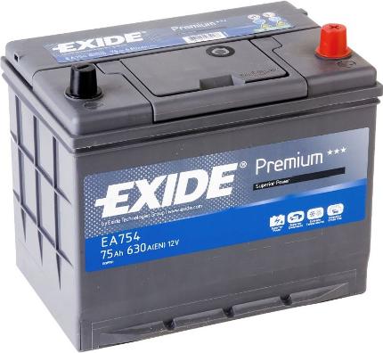 Аккумулятор EXIDE Premium EA754 75Ah
